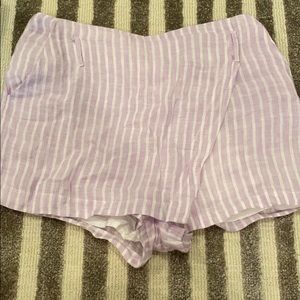LF Striped skort purple